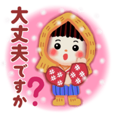 pretty snow child sticker #9305001