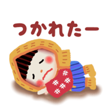 pretty snow child sticker #9305003