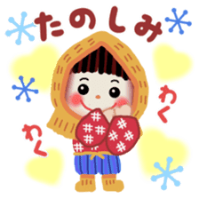 pretty snow child sticker #9305005