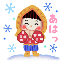 pretty snow child sticker #9305006