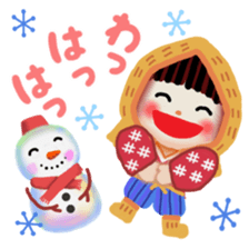 pretty snow child sticker #9305007