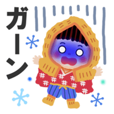 pretty snow child sticker #9305011