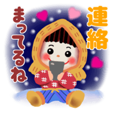 pretty snow child sticker #9305021