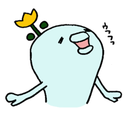 blue creature Parent and child 2 sticker #9305472