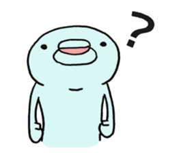 blue creature Parent and child 2 sticker #9305477