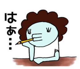 blue creature Parent and child 2 sticker #9305480