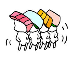 Japanese food sushi kawaii!!3 sticker #9305947