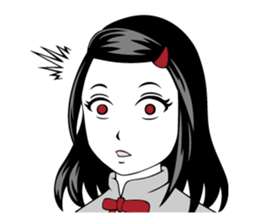 A little strange and sick girl(Eng) sticker #9306029