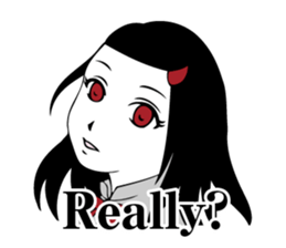 A little strange and sick girl(Eng) sticker #9306040