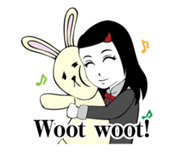 A little strange and sick girl(Eng) sticker #9306043