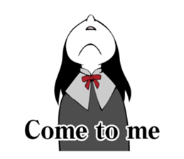 A little strange and sick girl(Eng) sticker #9306047