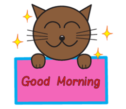 Simple Cat By Apple sticker #9306473