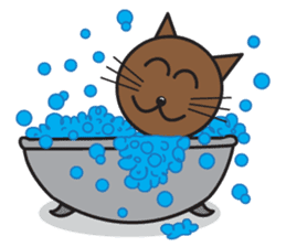 Simple Cat By Apple sticker #9306475