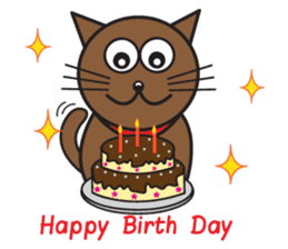 Simple Cat By Apple sticker #9306476