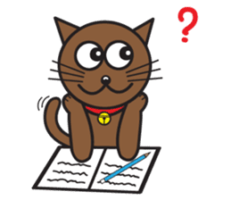 Simple Cat By Apple sticker #9306480