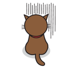 Simple Cat By Apple sticker #9306489