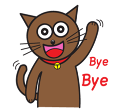 Simple Cat By Apple sticker #9306500