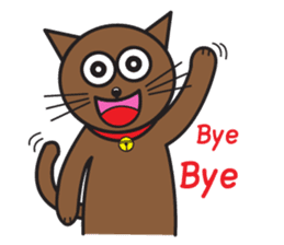 Simple Cat By Apple sticker #9306500