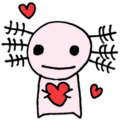 Cute Axolotl Sticker