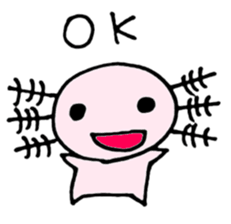 Cute Axolotl Sticker sticker #9307824