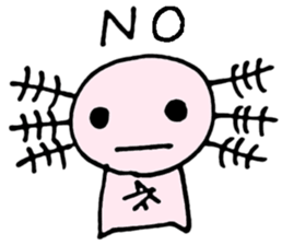 Cute Axolotl Sticker sticker #9307825