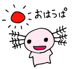 Cute Axolotl Sticker sticker #9307826