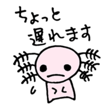 Cute Axolotl Sticker sticker #9307828