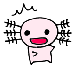 Cute Axolotl Sticker sticker #9307829