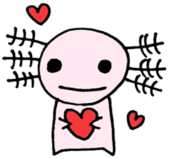 Cute Axolotl Sticker sticker #9307835