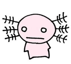 Cute Axolotl Sticker sticker #9307836