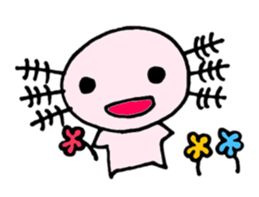Cute Axolotl Sticker sticker #9307837