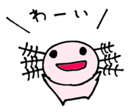 Cute Axolotl Sticker sticker #9307843