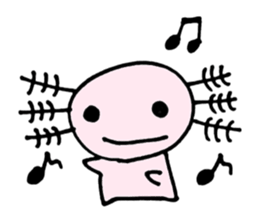 Cute Axolotl Sticker sticker #9307850