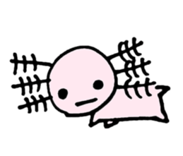 Cute Axolotl Sticker sticker #9307852