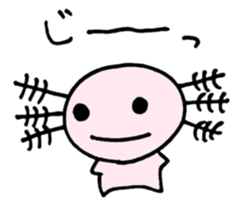 Cute Axolotl Sticker sticker #9307858
