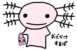 Cute Axolotl Sticker sticker #9307860