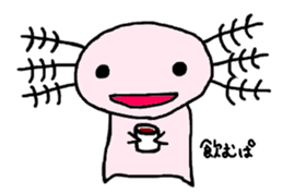 Cute Axolotl Sticker sticker #9307861