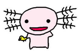 Cute Axolotl Sticker sticker #9307862