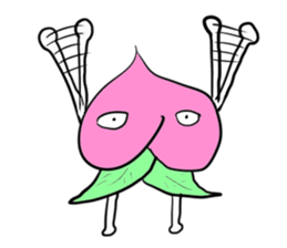 The sassy peach sticker #9308200