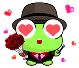 Gentleman Frog sticker #9308347