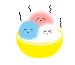 cotton candy flying in the sky sticker #9308421