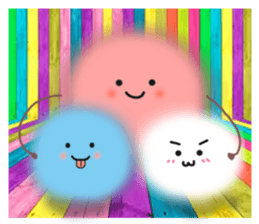 cotton candy flying in the sky sticker #9308423