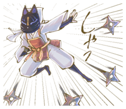 Ninja wearing a Mask of fox 2 sticker #9308710