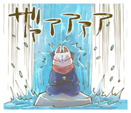 Ninja wearing a Mask of fox 2 sticker #9308715