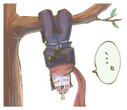 Ninja wearing a Mask of fox 2 sticker #9308730