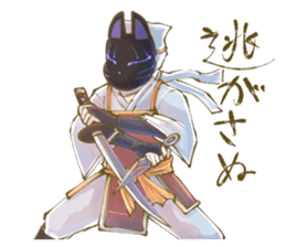 Ninja wearing a Mask of fox 2 sticker #9308731