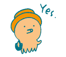 Traveler's octopus and squid 2 sticker #9310949
