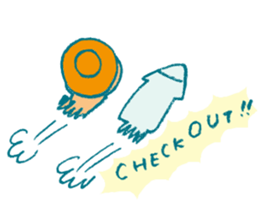 Traveler's octopus and squid 2 sticker #9310957