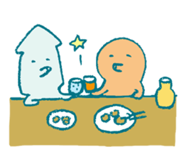 Traveler's octopus and squid 2 sticker #9310969