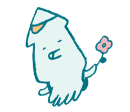 Traveler's octopus and squid 2 sticker #9310970